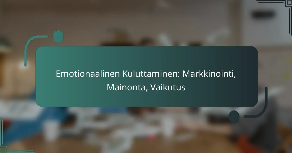 Emotionaalinen Kuluttaminen: Markkinointi, Mainonta, Vaikutus
